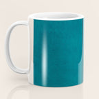 Dark Teal Black Lines Modern Artwork Coffee Mug Gallery Image 3