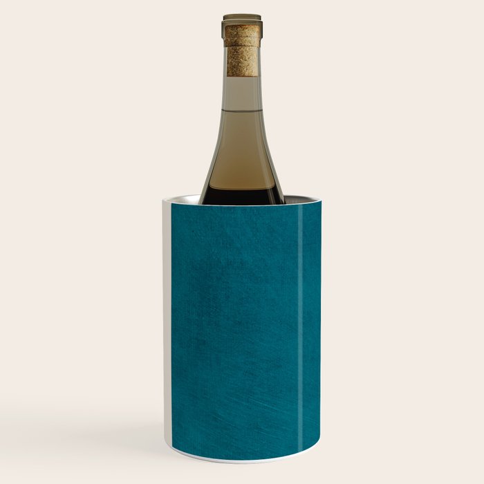 Dark Teal Black Lines Modern Artwork Wine Chiller Gallery Image 2