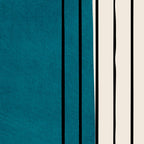 Dark Teal Black Lines Modern Artwork Coffee Mug Gallery Image 2