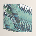 Tropical, Palm Trees, Green and Blue, Abstract Wrapping Paper Gallery Image 3