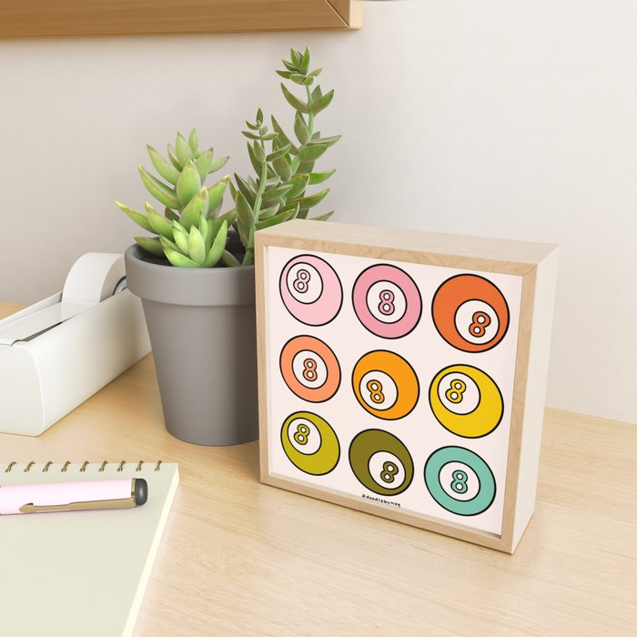 Rainbow Eight Ball Mini Art Print Gallery Image 2