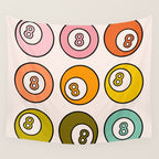 Rainbow Eight Ball Wall Tapestry Gallery Image 4