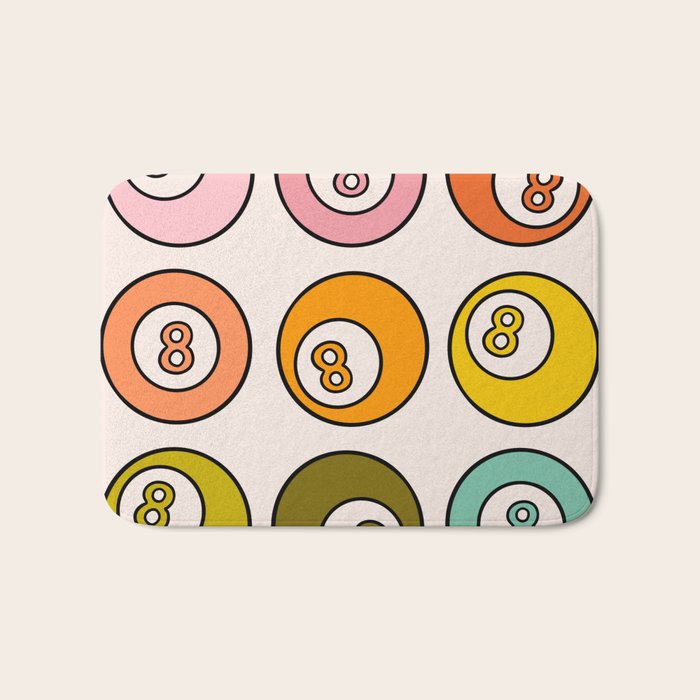 Rainbow Eight Ball Bath Mat Gallery Image 1