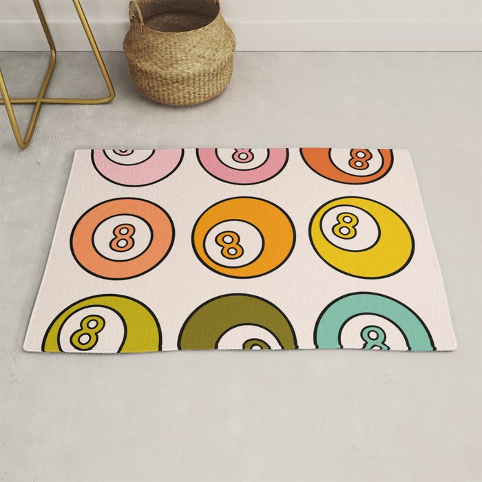 Rainbow Eight Ball Rug Gallery Image 1