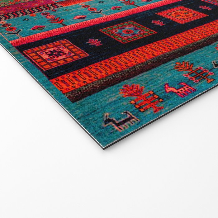Traditional Berber Bohemian Moroccan Handmade Fabric Style Fall Autumn Color Inspiration Welcome Mat Gallery Image 2