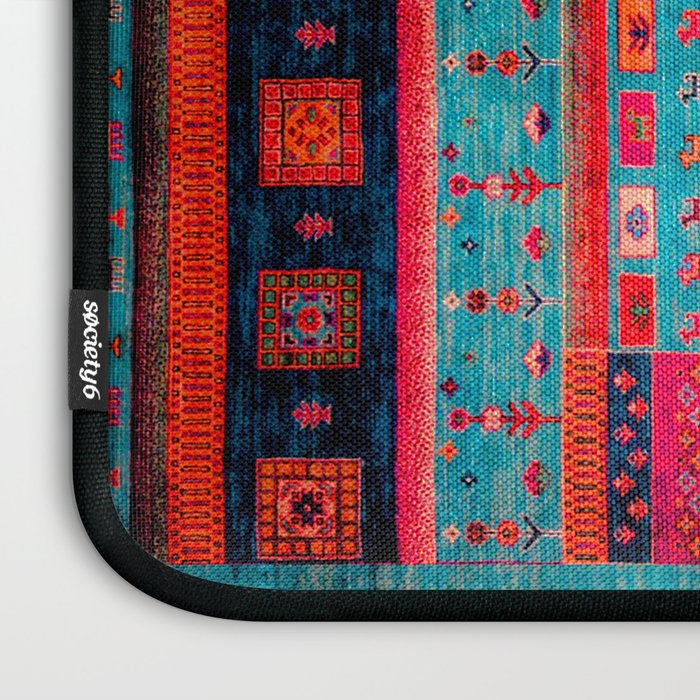 Traditional Berber Bohemian Moroccan Handmade Fabric Style Fall Autumn Color Inspiration Laptop Sleeve Gallery Image 3