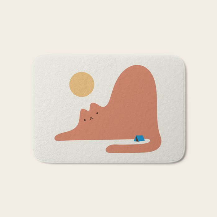 Cat Landscape 118C: Purrfect Campsite C Bath Mat Gallery Image 1