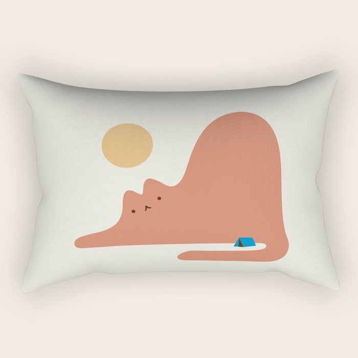 Cat Landscape 118C: Purrfect Campsite C Rectangular Pillow Gallery Image 1