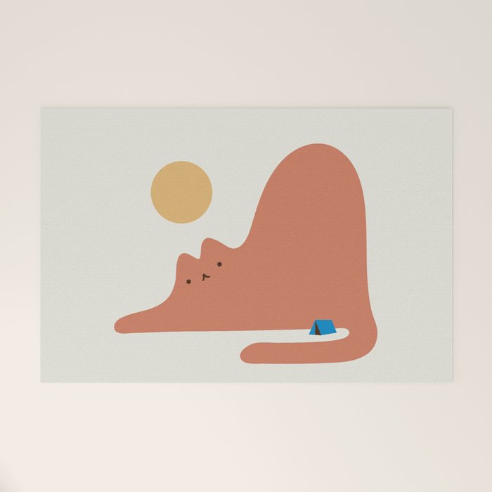 Cat Landscape 118C: Purrfect Campsite C Welcome Mat Gallery Image 1