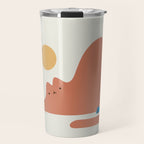 Cat Landscape 118C: Purrfect Campsite C Travel Mug Gallery Image 1