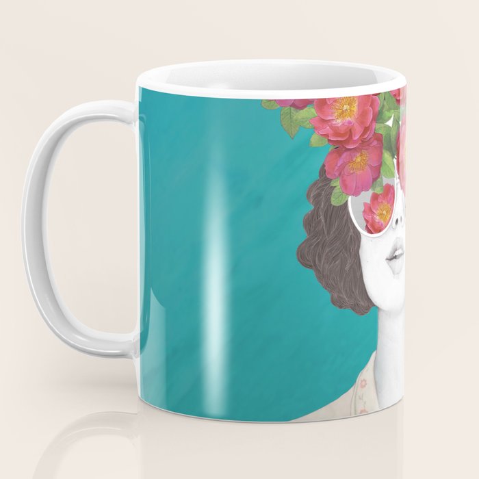The optimist // rose tinted glasses Coffee Mug Gallery Image 3
