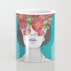 The optimist // rose tinted glasses Coffee Mug Gallery Image 4