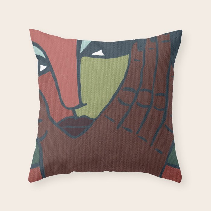 Flustered Throw Pillow Gallery Image 1