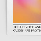 Protection. Angel Number 444. Aura Gradient Poster Gallery Image 3