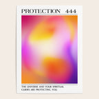 Protection. Angel Number 444. Aura Gradient Poster Gallery Image 4