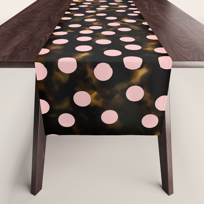 Scatter Dots Tortoise Table Runner Gallery Image 1