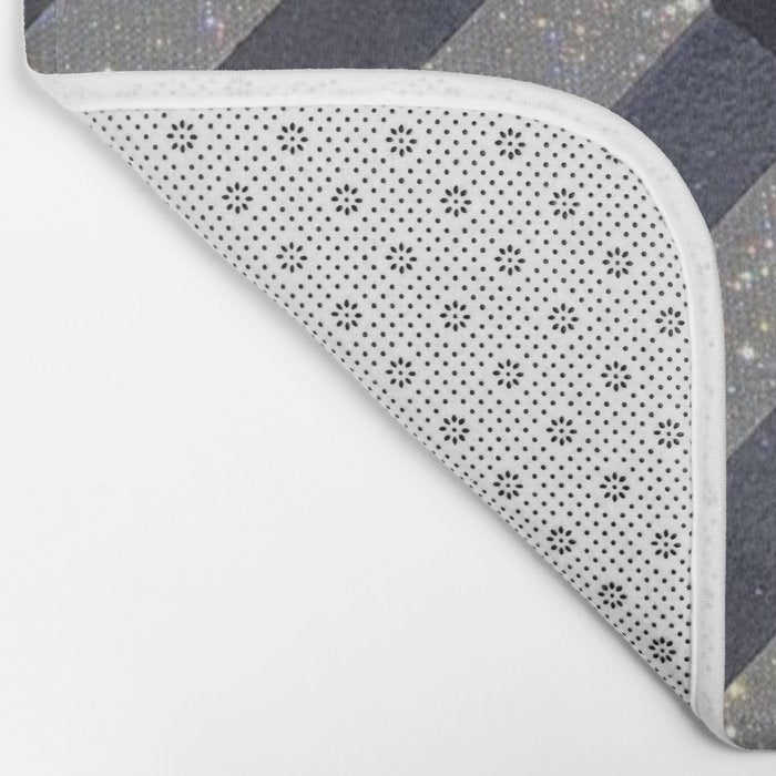 Walking in the rain | rainy |  crosswalks | alone | umbrella | grey Bath Mat Gallery Image 2