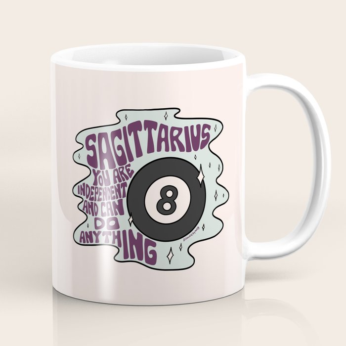 Sagittarius Magic 8 Ball Coffee Mug Gallery Image 1