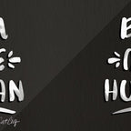 Be a Nice Human - White Type on Black Palette Coffee Mug Gallery Image 2
