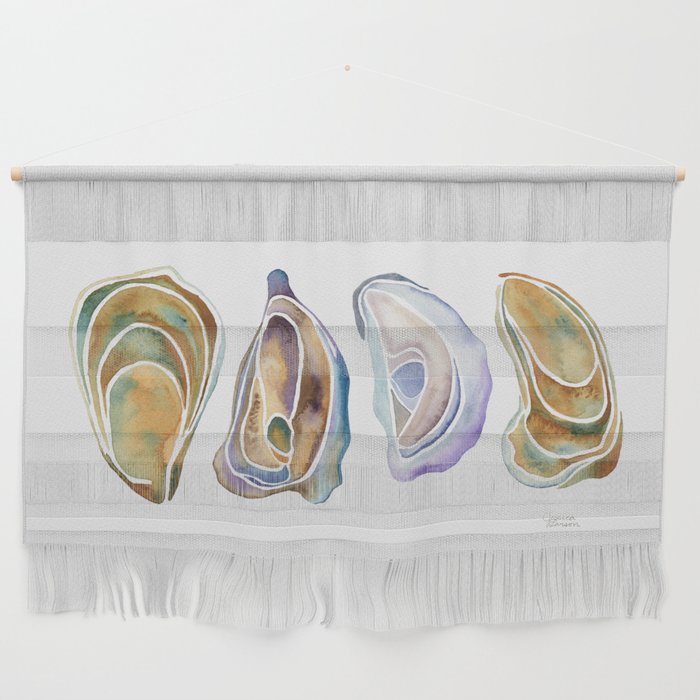 Watercolor Oysters Wall Hanging Gallery Image 1