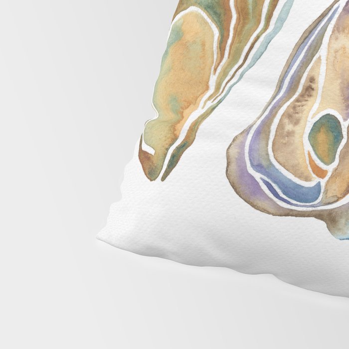 Watercolor Oysters Pillow Sham Gallery Image 4