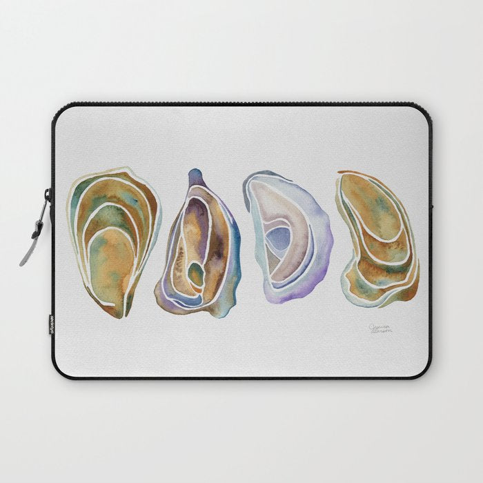 Watercolor Oysters Laptop Sleeve Gallery Image 1