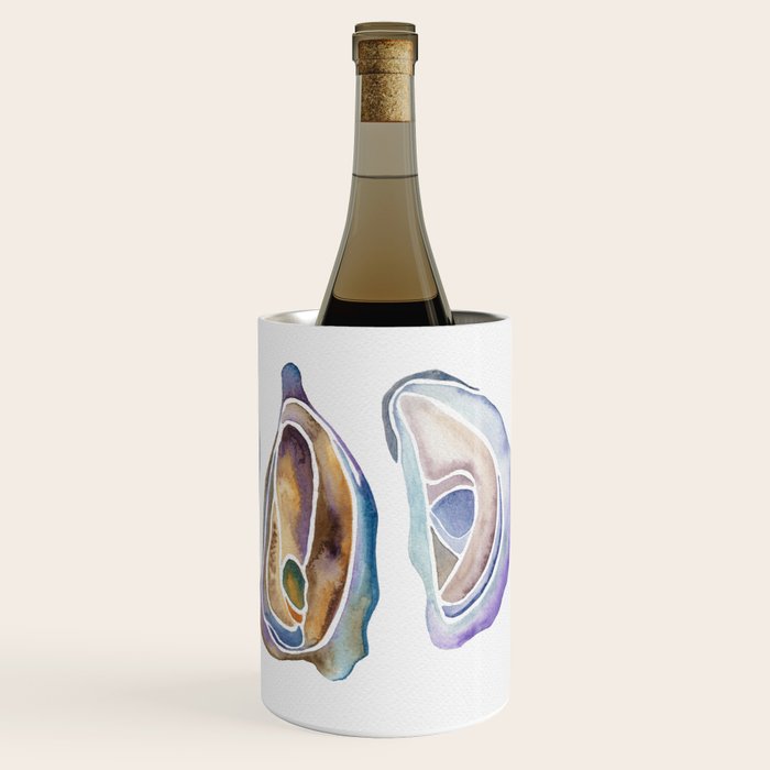 Watercolor Oysters Wine Chiller Gallery Image 1