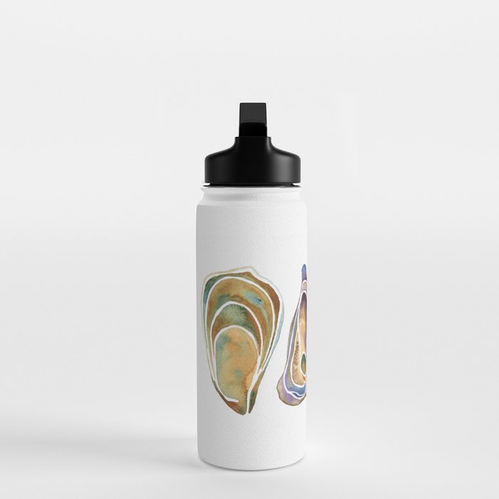 Watercolor Oysters Water Bottle Gallery Image 3