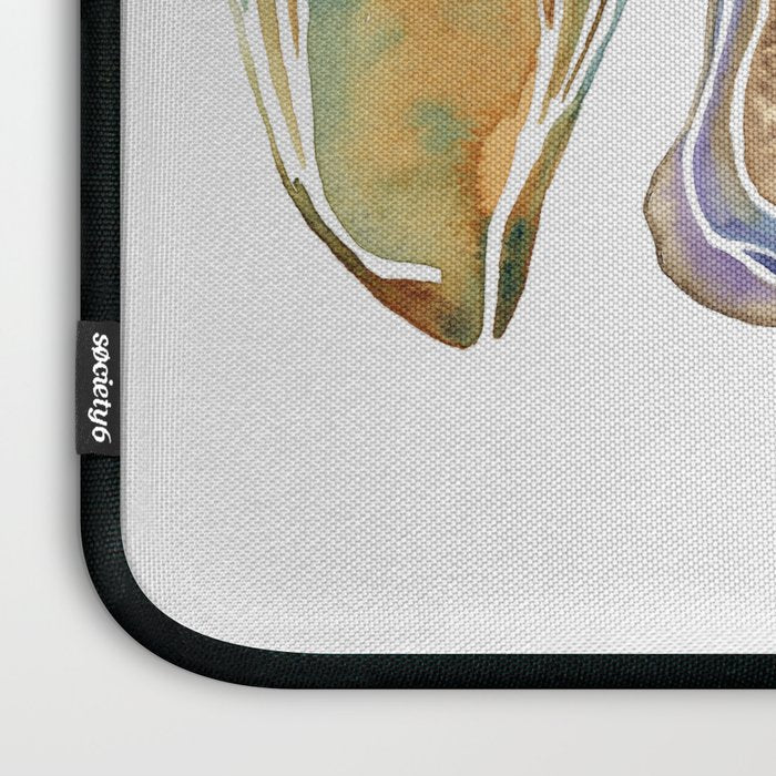 Watercolor Oysters Laptop Sleeve Gallery Image 3