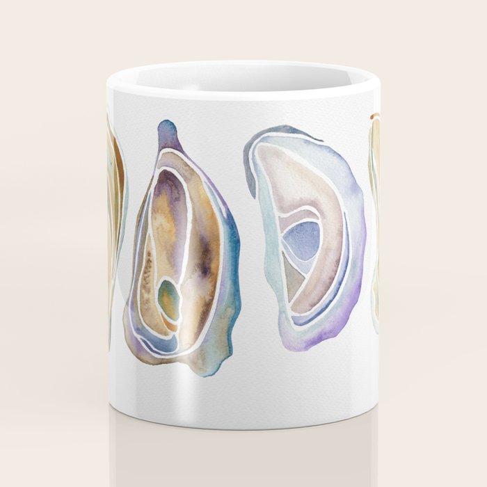 Watercolor Oysters Coffee Mug Gallery Image 4