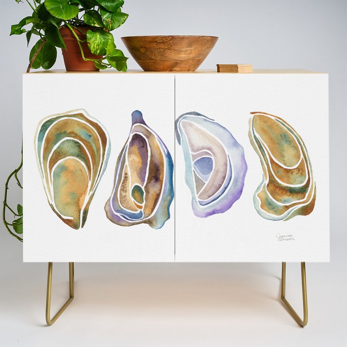 Watercolor Oysters Credenza Gallery Image 1