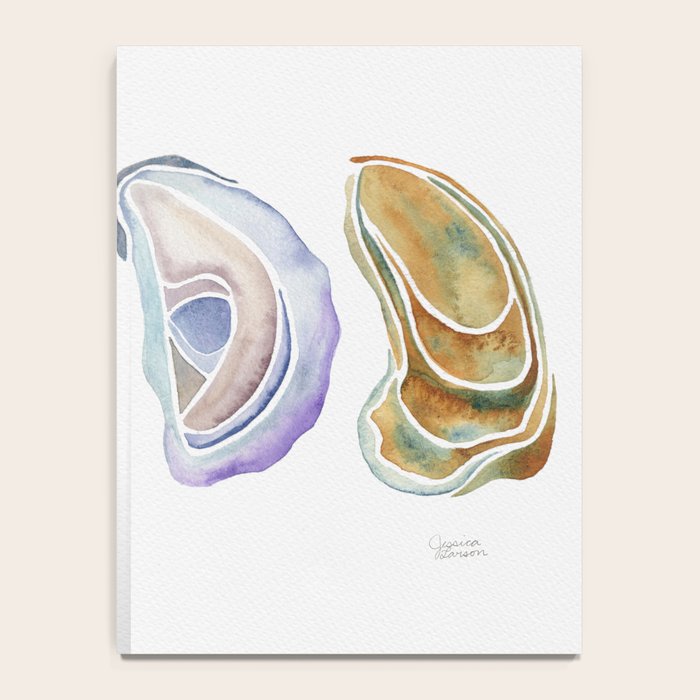Watercolor Oysters Notebook Gallery Image 4
