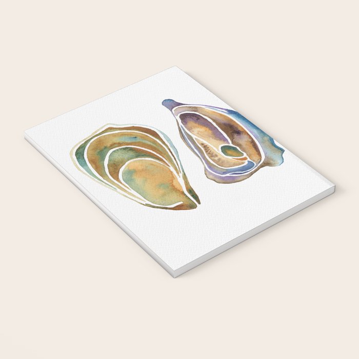 Watercolor Oysters Notebook Gallery Image 3
