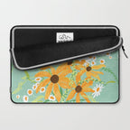 Blue Butterflies and Wildflowers Laptop Sleeve Gallery Image 2
