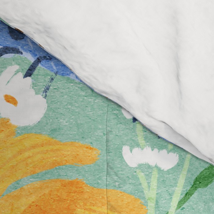 Blue Butterflies and Wildflowers Comforter Gallery Image 4