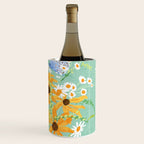 Blue Butterflies and Wildflowers Wine Chiller Gallery Image 3