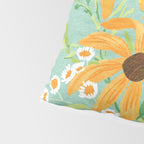 Blue Butterflies and Wildflowers Pillow Sham Gallery Image 4