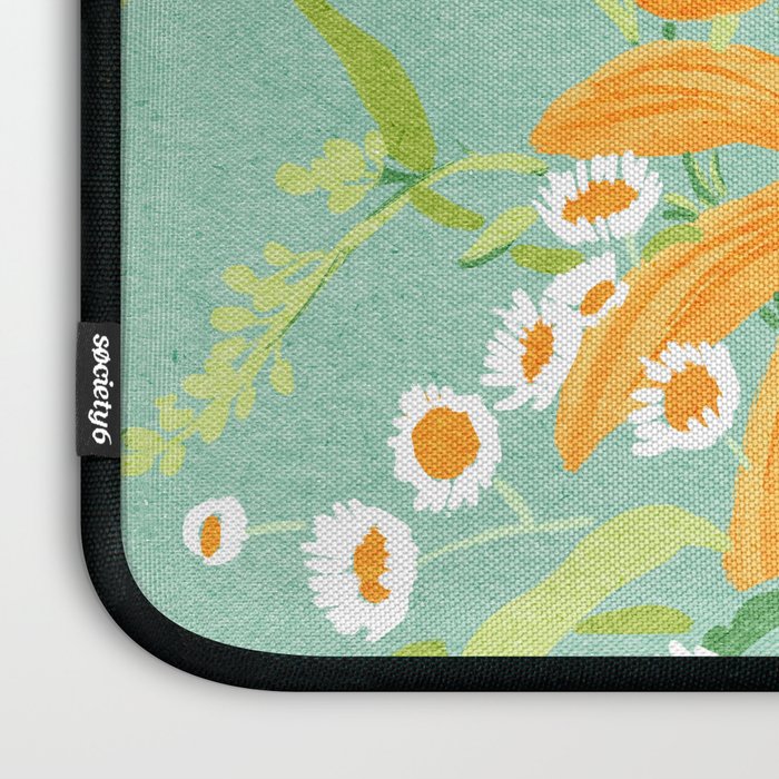 Blue Butterflies and Wildflowers Laptop Sleeve Gallery Image 3