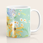 Blue Butterflies and Wildflowers Coffee Mug Gallery Image 1