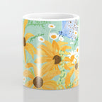 Blue Butterflies and Wildflowers Coffee Mug Gallery Image 4