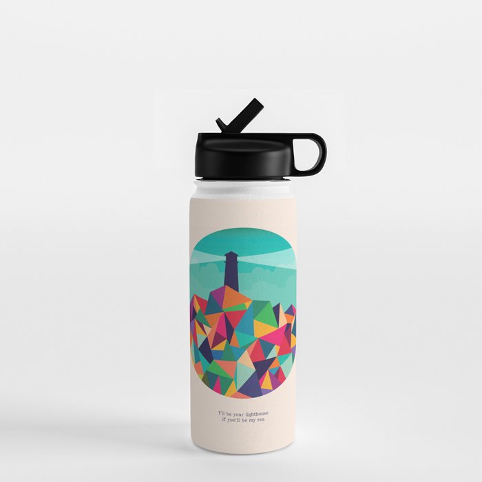 I'll be your lighthouse if you'll be my sea Water Bottle Gallery Image 1