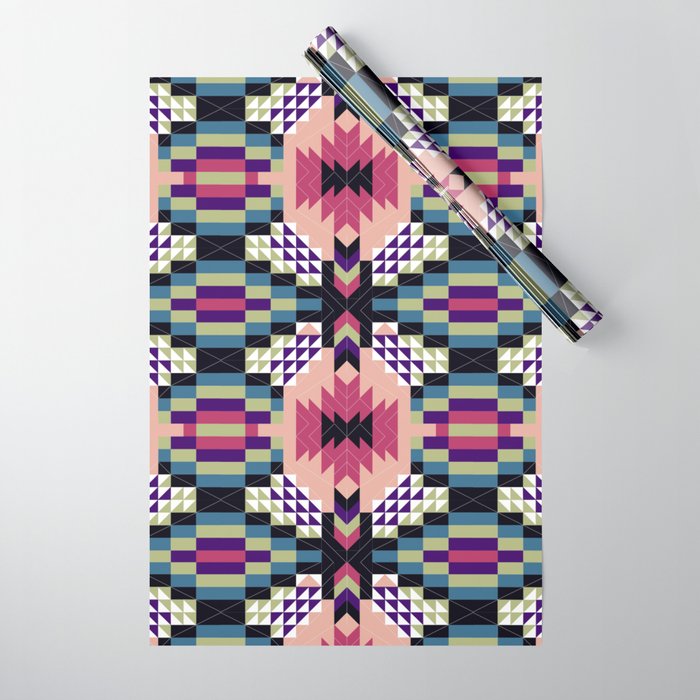 MP Tribal geometric B Wrapping Paper Gallery Image 1