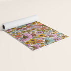 Retro Flower Power - Spring Palette Yoga Mat Gallery Image 2