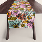 Retro Flower Power - Spring Palette Table Runner Gallery Image 1