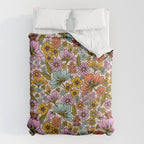 Retro Flower Power - Spring Palette Duvet Cover Gallery Image 6