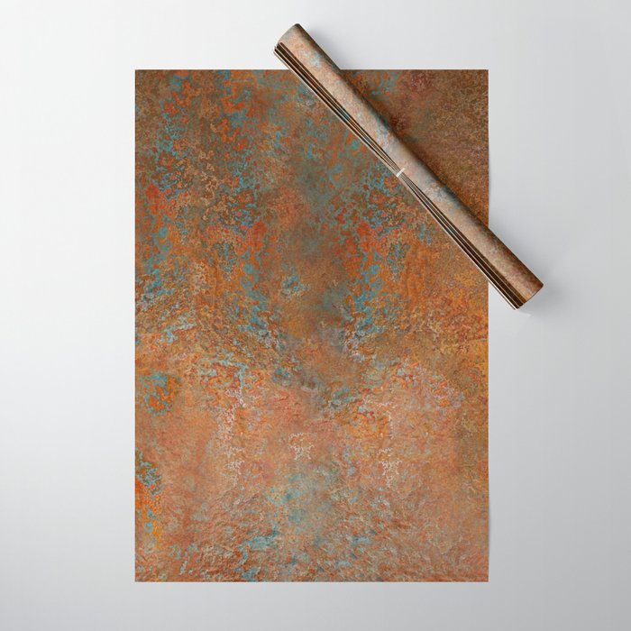 Vintage Rust Copper Wrapping Paper Gallery Image 1