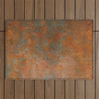 Vintage Rust Copper Outdoor Rug Gallery Image 1