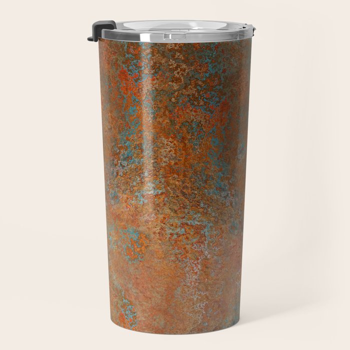 Vintage Rust Copper Travel Mug Gallery Image 3