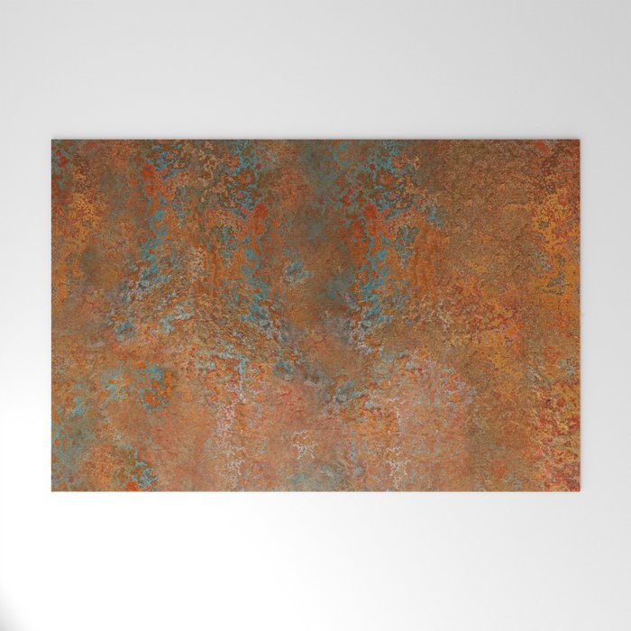 Vintage Rust Copper Welcome Mat Gallery Image 1