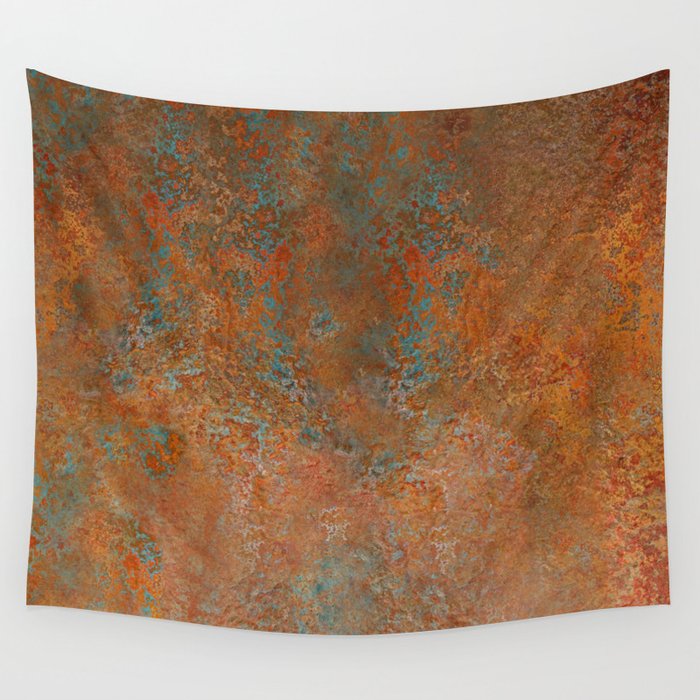 Vintage Rust Copper Wall Tapestry Gallery Image 4
